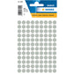 Multi-purpose Labels Round 8mm Grey (1838)