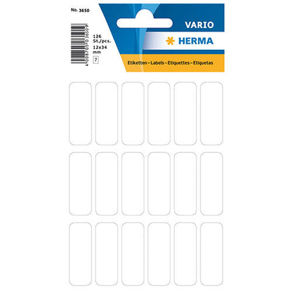 Multi-purpose Labels White 12 x 34mm (3650)
