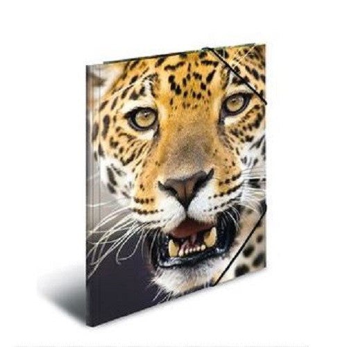 A3 Elasticated Folder Leopard