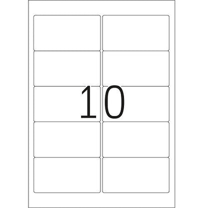 A4 Crystal-Clear Label 96 x 50.8mm (8018)