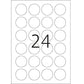 A4 Crystal-Clear Label Ø 40mm (8023)