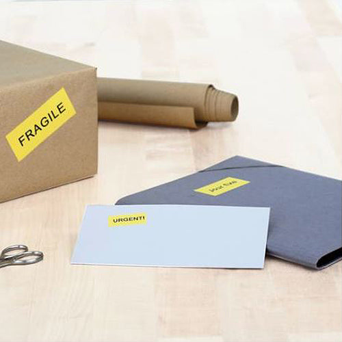 Coloured Labels A4, 105 x 148 mm, Yellow, Permanent Adhesion (4396)