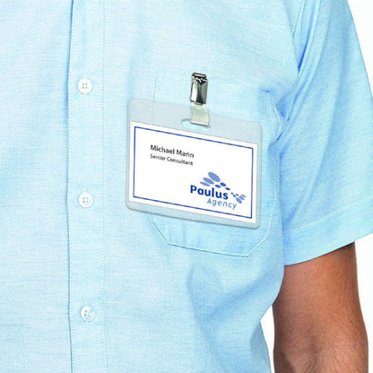 Name/textile labels removable A4, 80 x 50 mm, separable white made of acetate silk, printable (4412)