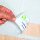 Name/textile labels removable A4, 80 x 50 mm, separable white made of acetate silk, printable (4412)